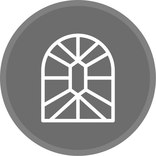 buntglasfenster Generic Grey icon