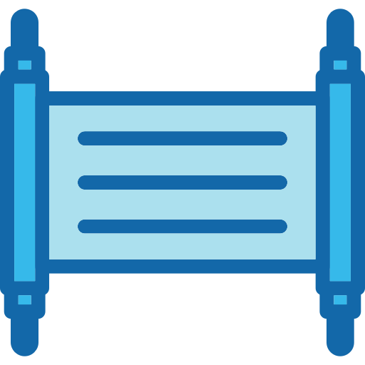 スクロール Generic Blue icon
