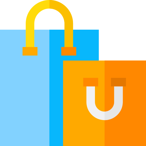 Shopping bag Basic Straight Flat icon