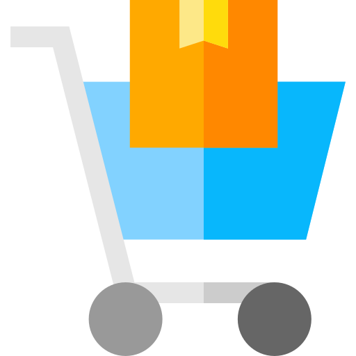 ショッピングカート Basic Straight Flat icon