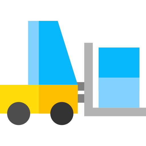 Forklift Basic Straight Flat icon