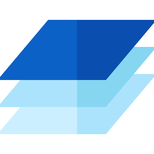 레이어 Basic Straight Flat icon