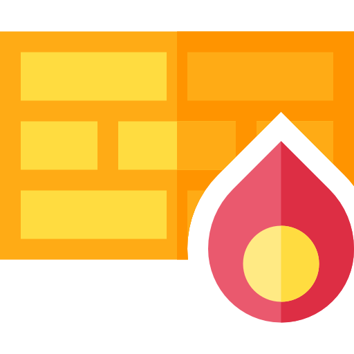 firewall Basic Straight Flat icon