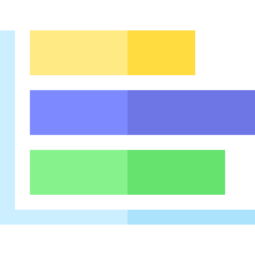 graphique à barres Basic Straight Flat Icône