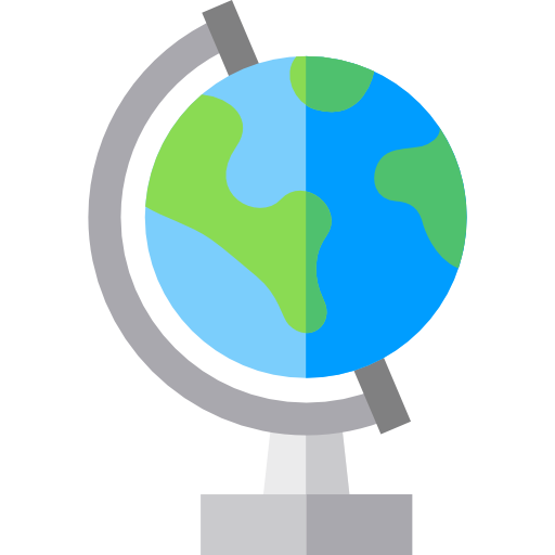 Земной шар Basic Straight Flat иконка