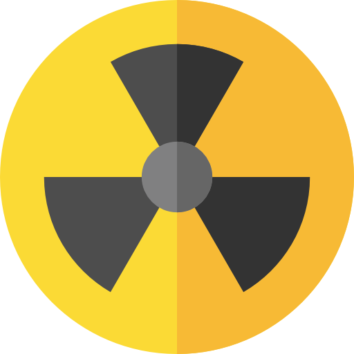 Nuclear energy Basic Straight Flat icon