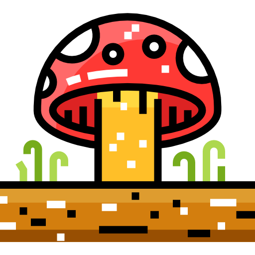 Mushroom Detailed Straight Lineal color icon