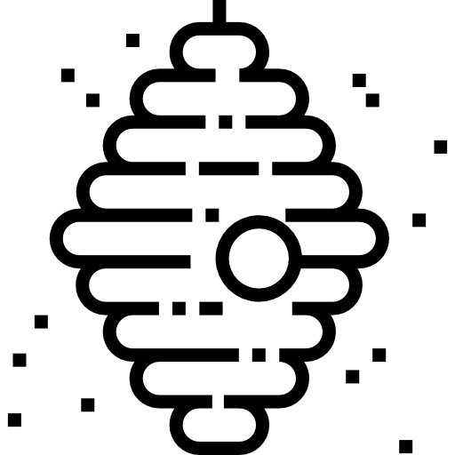 蜂の巣 Detailed Straight Lineal icon