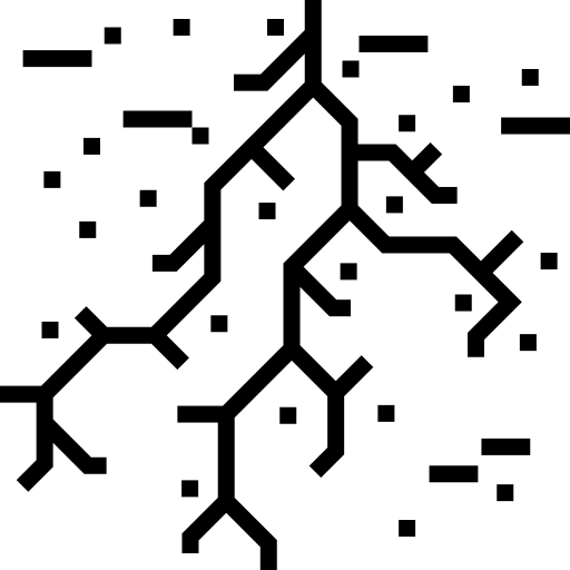 ルーツ Detailed Straight Lineal icon