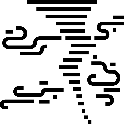 huragan Detailed Straight Lineal ikona