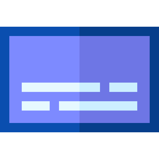 字幕 Basic Straight Flat icon