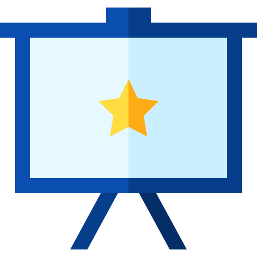 Presentation Basic Straight Flat icon