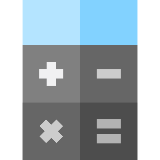 電卓 Basic Straight Flat icon