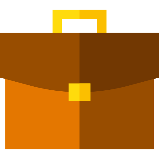 Briefcase Basic Straight Flat icon