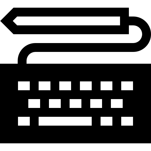 klawiatura Basic Straight Filled ikona