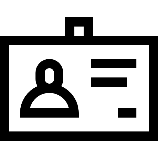 신분증 Basic Straight Lineal icon