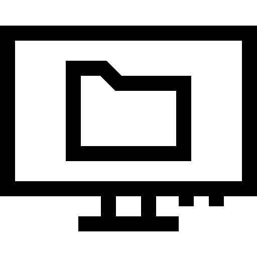 computadora Basic Straight Lineal icono