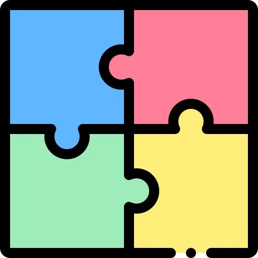 퍼즐 Detailed Rounded Lineal color icon