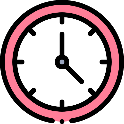 시계 Detailed Rounded Lineal color icon