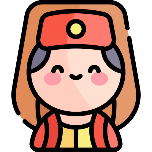 女性 Kawaii Lineal color icon