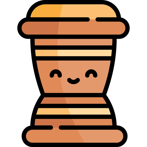 darbuka Kawaii Lineal color icon