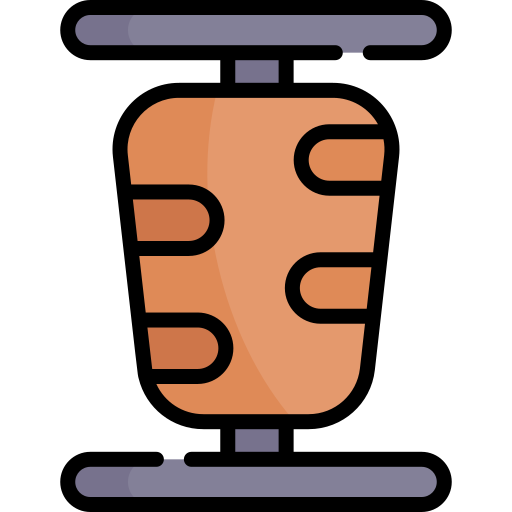 brocheta Kawaii Lineal color icono
