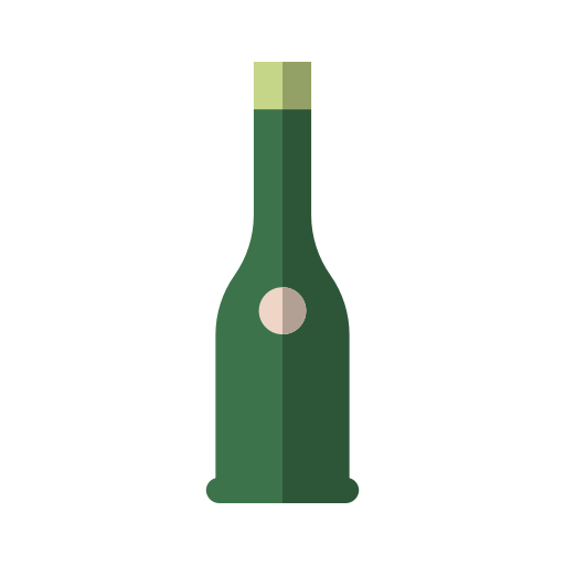 butelka wina Generic Flat ikona