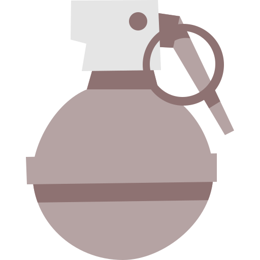 granaat Cartoon Flat icoon