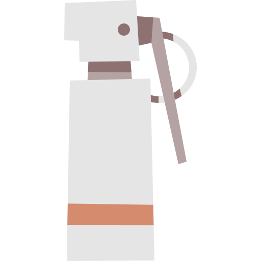 bomba de gas Cartoon Flat icono