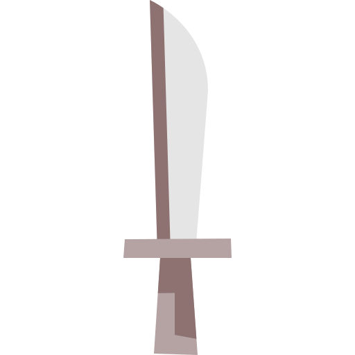 cuchillo Cartoon Flat icono