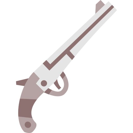 pistola Cartoon Flat icono