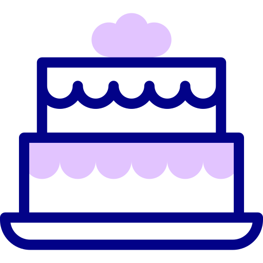 kuchen Detailed Mixed Lineal color icon