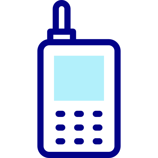 walkie-talkie Detailed Mixed Lineal color icono
