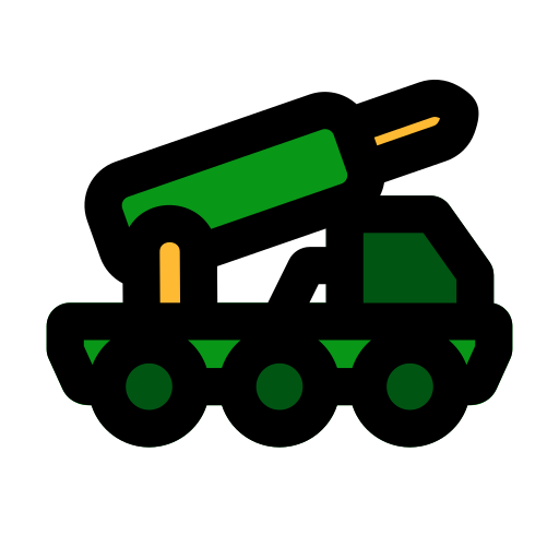 veicolo militare Generic Outline Color icona