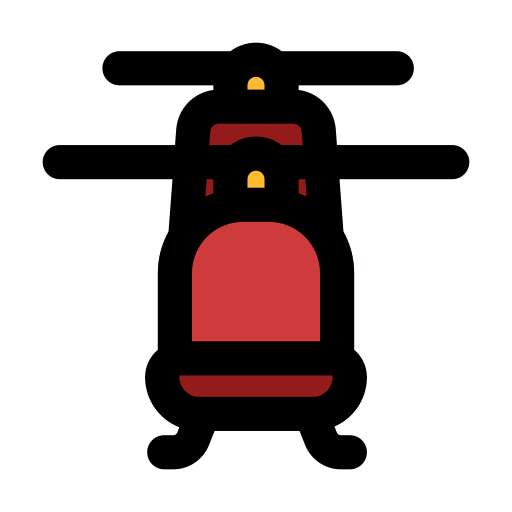 軍用ヘリコプター Generic Outline Color icon