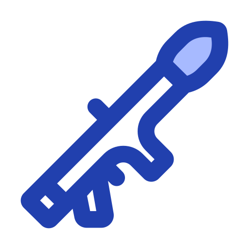 Rocket launcher Generic Blue icon
