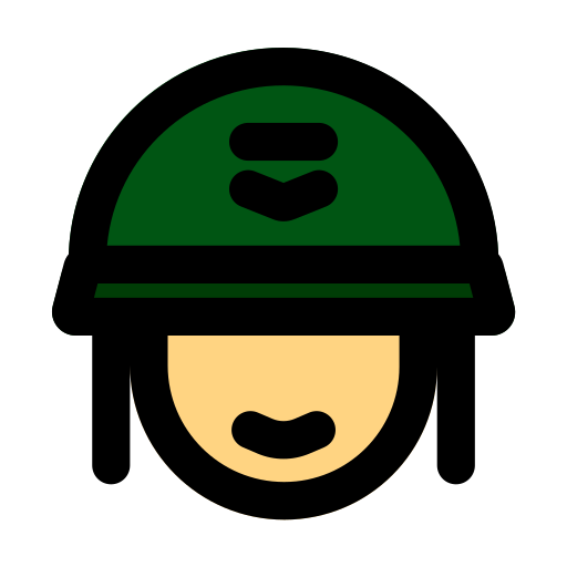 兵隊 Generic Outline Color icon