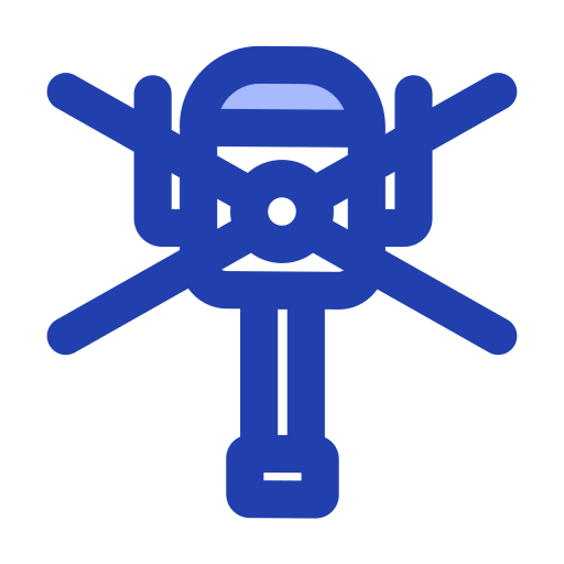Military helicopter Generic Blue icon