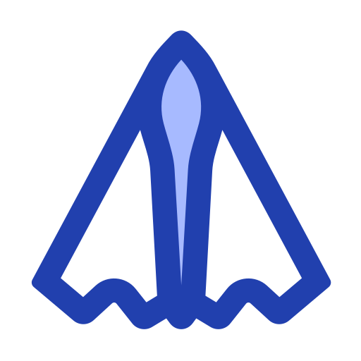 Military aircraft Generic Blue icon