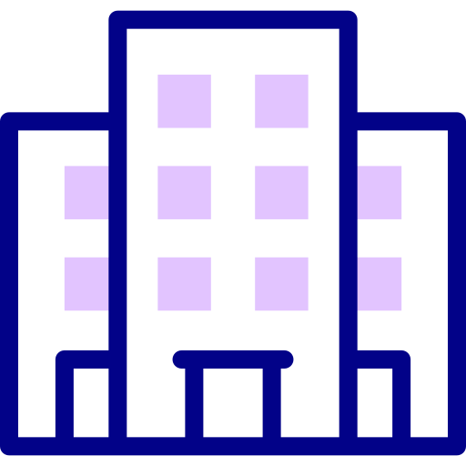 Apartment Detailed Mixed Lineal color icon