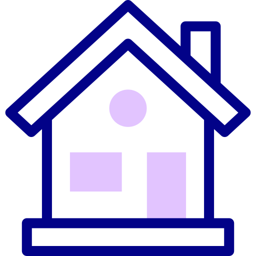 haus Detailed Mixed Lineal color icon