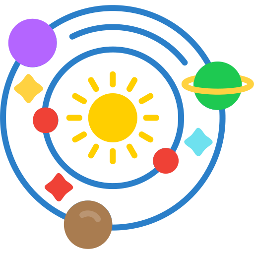 zonnestelsel Generic Blue icoon