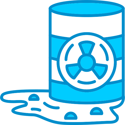 Toxic waste Generic Blue icon