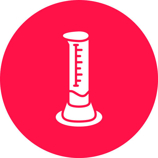 Graduated cylinder Generic Mixed icon