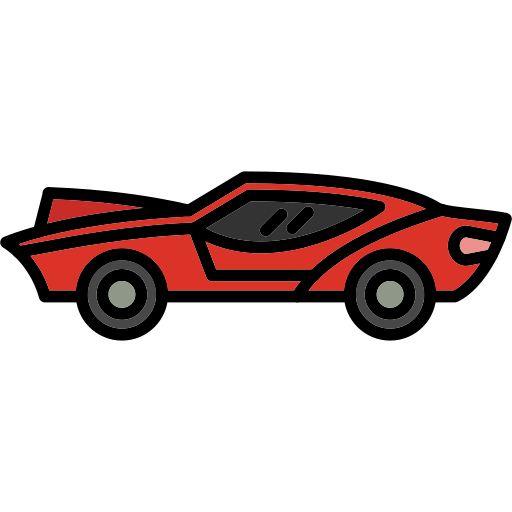 coche deportivo Generic Outline Color icono