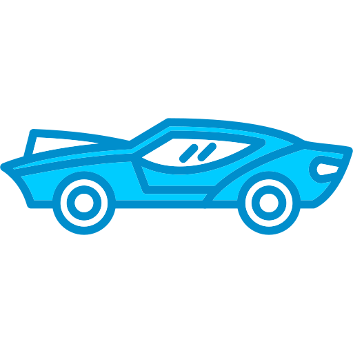 coche deportivo Generic Blue icono