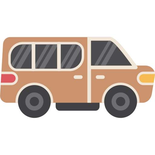 minivan Generic Flat icono