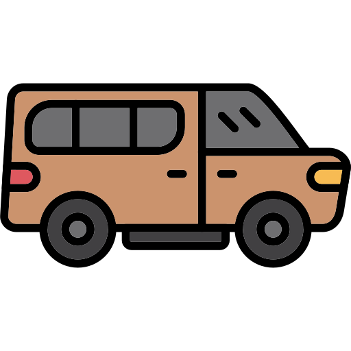 minivan Generic Outline Color icono