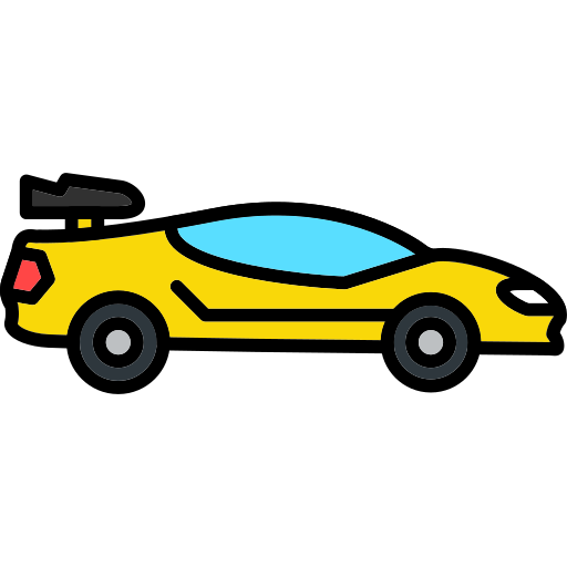 auto sportiva Generic Outline Color icona