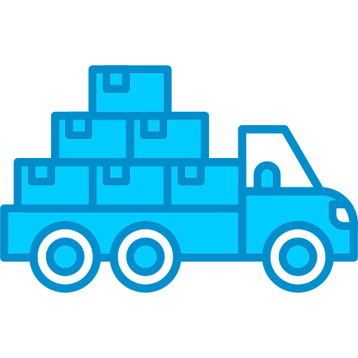 verhuizer vrachtwagen Generic Blue icoon